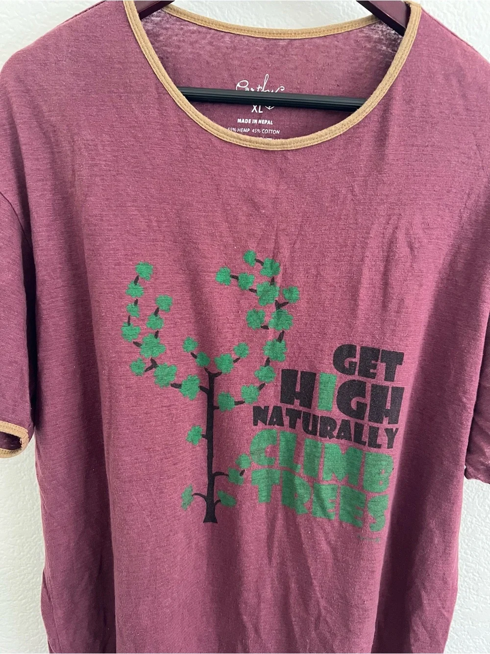 Earthy Hemp-Cotton Blend Tshirt Mens XL - Picture 2 of 4